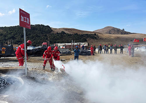 中國(guó)安能第二工程局四川涼山項(xiàng)目部開展防火、防汛、防地質(zhì)災(zāi)害綜合演練