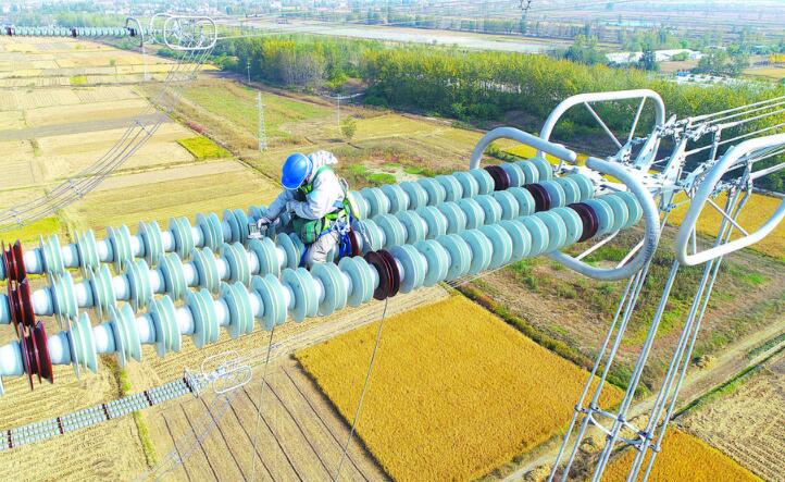 特高壓淮盱Ⅰ線淮河大跨越段檢修完成