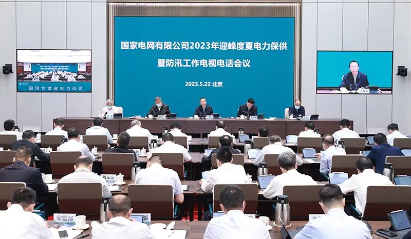 國家電網公司召開2023年迎峰度夏電力保供暨防汛工作電視電話會議