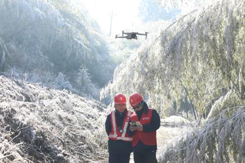 國網壽寧縣供電公司：線路特巡嚴防覆冰